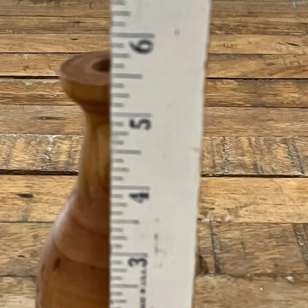 Hand Turned Decorative Wooden Bud Vase 5.5